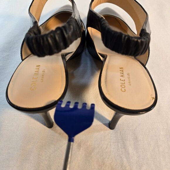 COLE HAAN Liesel Black Leather Slingback High Heel Pump Size 11B New NO Box! - Picture 15 of 16